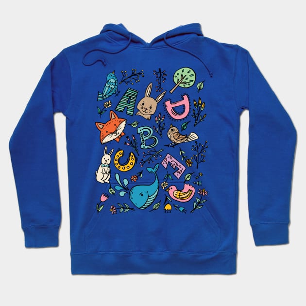 Forest Friends ABC Hoodie by SWON Design